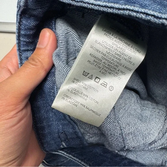 Pilcro Anthropologie Blue Wide Leg Jeans Size 26 High Rise Utility Denim Style - Picture 15 of 16